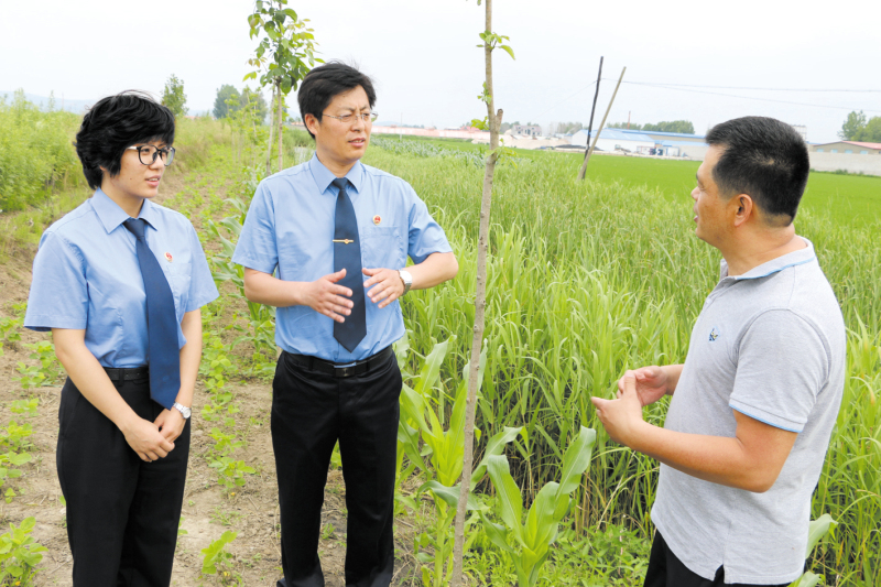 東港檢察院檢察官在調(diào)查環(huán)境保護(hù)公益訴訟案   王平攝